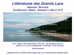 Les litteratures des Grands Lacs, Rwand, Burundi