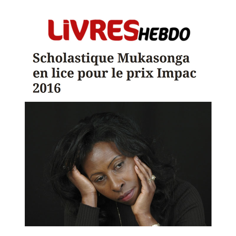 Scholastique Mukasonga en lice pour le prix Impac 2016