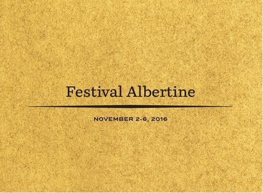 Festival Albertine 2016 du 2 au 6 Novembre