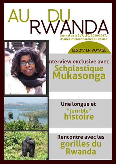 Dans le cadre du projet Graines de critiques littéraires, La classe de 2nde 7 du lycée Les Eaux Claires a lu le roman Notre-Dame du Nil de l’auteure rwandaise Scholastique Mukasonga.